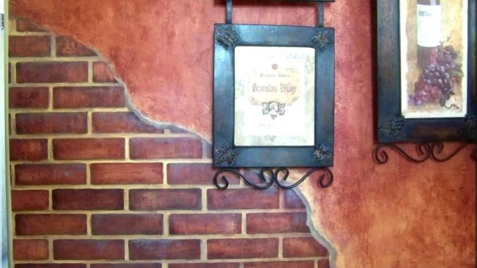 faux brick wall painting faux brick wall painting faux stone wall How To Paint A Faux Brick Wall
