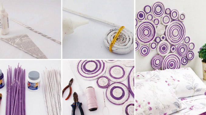 Jednoduché ozdoby na stěnu vyrobené z papíru – recyklace a decoupage