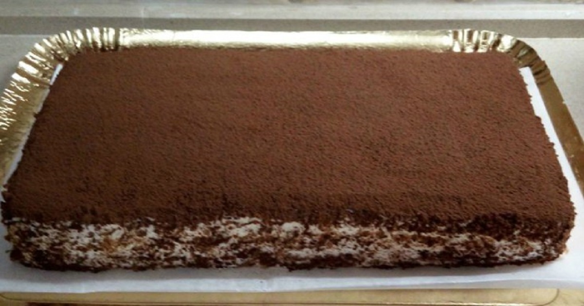 Kakaovo tvarohový dort hotový