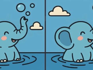 Obrázek k článku: Najdete 3 rozdíly u slona užívajícího si koupel? Máte na to pouhých 23 vteřin!