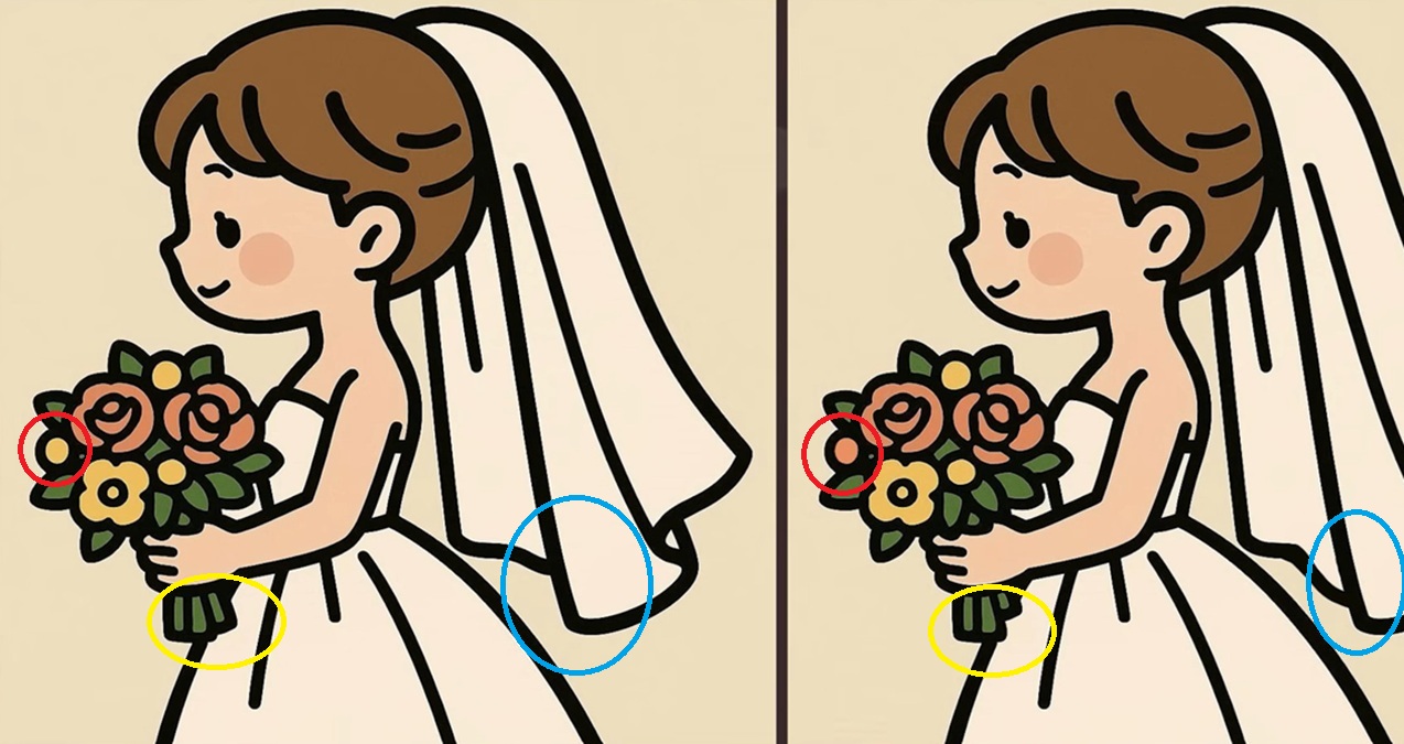 Obrázek k testu: Najdete 3 rozdíly do 45 vteřin? Výzva svatební!