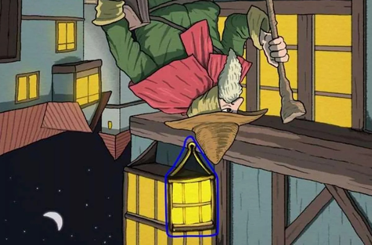 Test s lampou převrácený obrázek