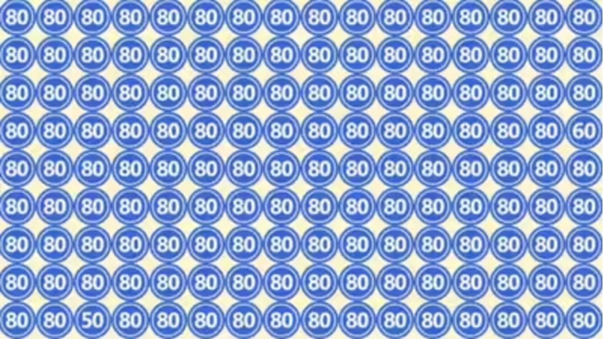 Obrázek k testu: Modrobílý vizuální test: Najdete mezi osmdesátkami něco, co tam nepatří?