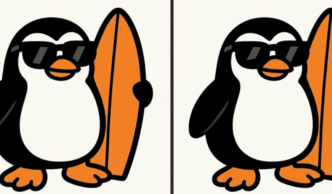 Tučňáčí test dva tučňáci oříznutí