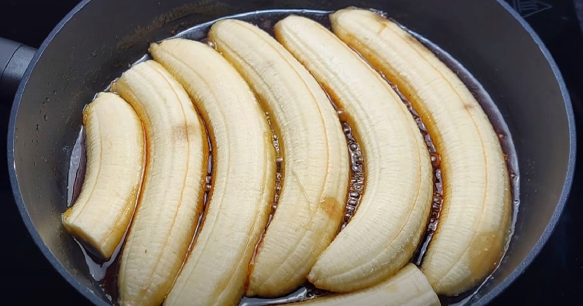 banány na pánvi