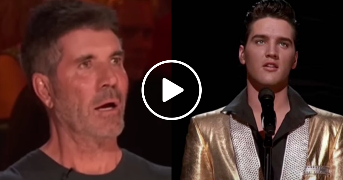 Simon Cowell nechápe, když se na pódiu objeví živý Elvis Presley