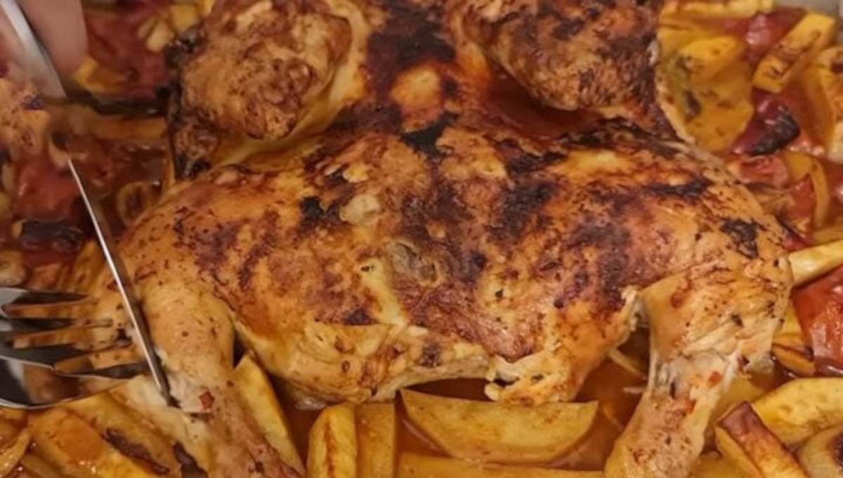 hotové pečené kuře