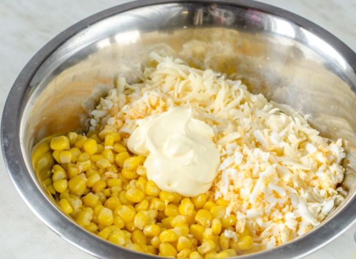 kukuřice a sýr mísa