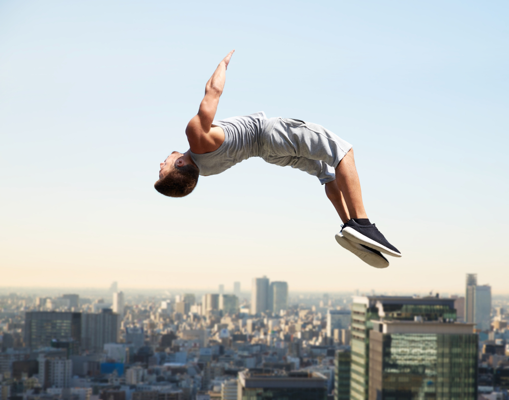 Extreme,Sport,,Parkour,And,People,Concept,-,Young,Man,Jumping