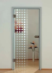 skleněné dveře